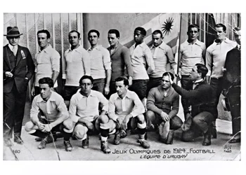 1924年のパリオリンピックでのウルグアイフットボールチーム